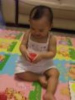 20080707 爸爸新鋪維尼熊地板