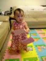 20080824 在書房門口叫爸爸!