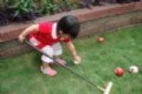 20090520 學英國貴族打槌球
