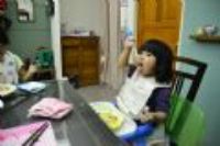 20111119 奶奶煮麵給我們吃^^